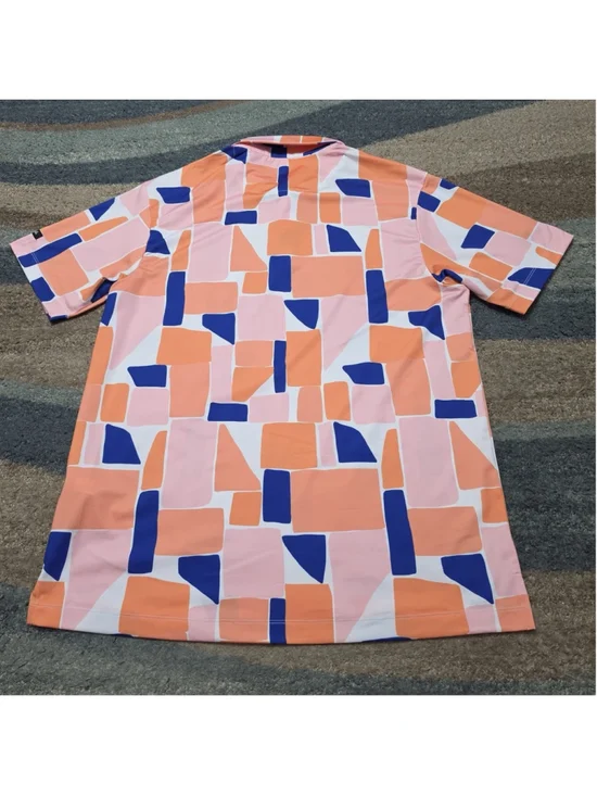 Bad Birdie Quintero Golf Club Polo Mens Large Multicolor Geometric Performance - Picture 2 of 7